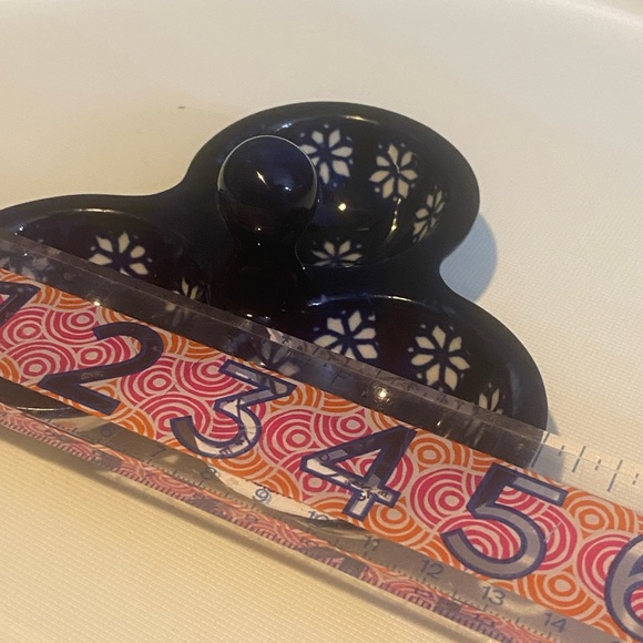 NWT Polish Pottery Condiment / Spice Dish 5" 94-L Bolesławiec - Flower / Holiday - Picture 6 of 7